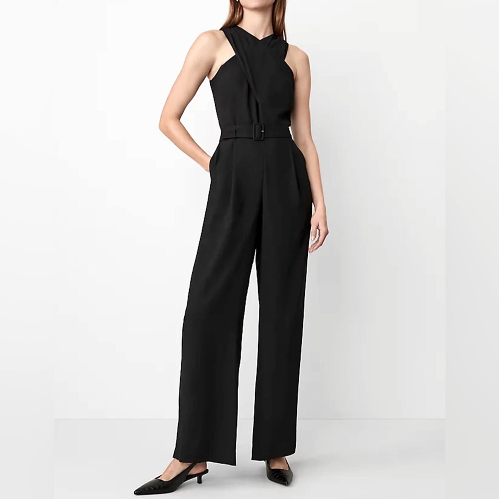 Ann Taylor NWT Crossover halter jumpsuit